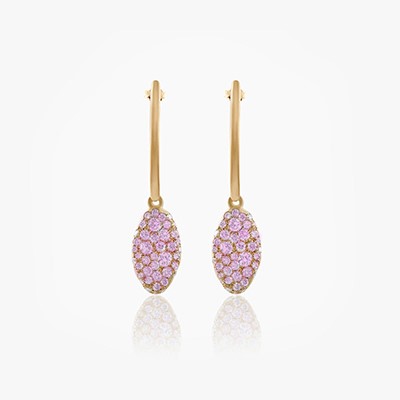 BABY MALAK ORIGINAL DROP MARQUISE BONBON EARRINGS